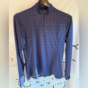 Callaway women’s Golf strawberry luxury sporty Navy and Red Patterned Top M